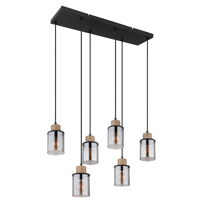 Globo Viseča svetilka Reid  (15 W, Do x Š x V: 62 x 18 x 120 cm, Črna, E27) | 3015 - Pendelleuchte Wohnraum | CACA - Pendelleuchte Wohnraum | CAC - Indoorleuchten | CA - Beleuchtung | C - Elektro | BAUHAUS
