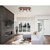 Globo Stropna spot svjetiljka Priska  (60 W, D x Š x V: 780 x 150 x 240 mm, Crna, E27) | BAUHAUS