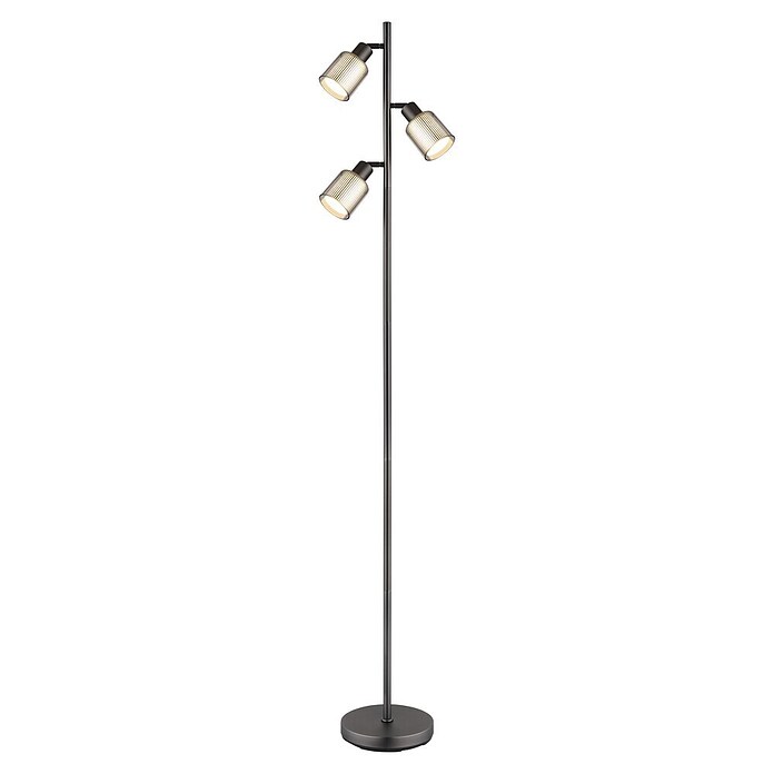 Globo Stajaća svjetiljka Villegas  (25 W, Visina: 1.610 mm, Srebrna, E14) | BAUHAUS