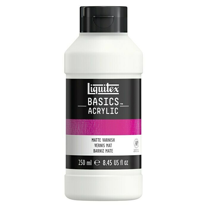 Liquitex Basics FirnisTransparent, 250 ml, Matt Front View