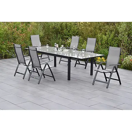 Merxx  Gartentisch-Set Carrara