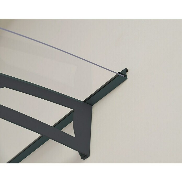 Palram Marquesina (4.535 x 915 x 175 mm, Color viga: Gris antracita)