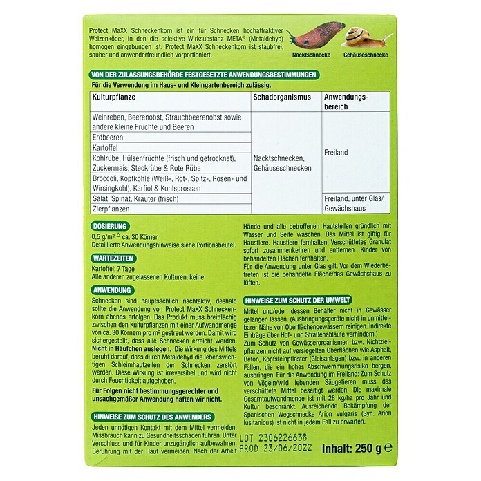 Schneckenkorn Protect Maxx (250 g) | BAUHAUS