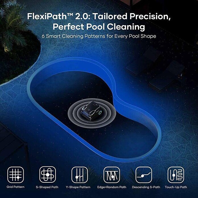 Aiper Robot za čiščenje bazena Scuba X1 PRO MAX  (Deluje na baterijo, Zmogljivost filtra: 32.000 l/h) | 8338 - Reinigungsgeräte / Poolroboter | ICIC - Pools / Whirlpools Zubehör | ICI - Pools & Zubehör | IC - Freizeit im Garten | I - Stadtgarten | BAUHAUS