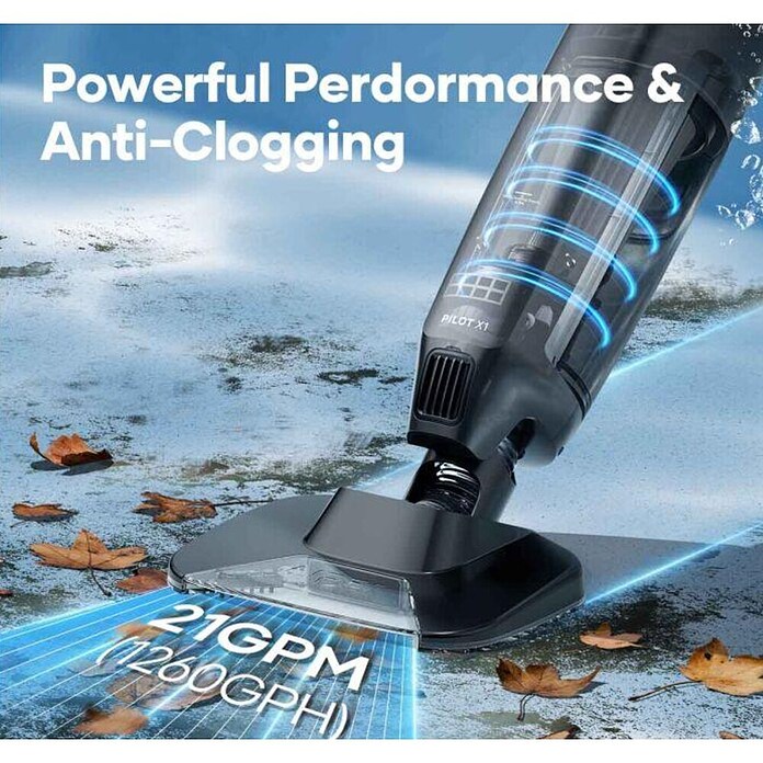 Aiper Čistilnik bazena Pilot X1  (1 l, 86 x 28 x 26 mm, Zmogljivost filtra: 80 l/min) | 8338 - Reinigungsgeräte / Poolroboter | ICIC - Pools / Whirlpools Zubehör | ICI - Pools & Zubehör | IC - Freizeit im Garten | I - Stadtgarten | BAUHAUS