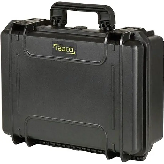 Raaco Werkzeugkoffer FlightCase 4 – IP67 -  - Schwarzer raaco Hartschalenkoffer mit Tragegriff.