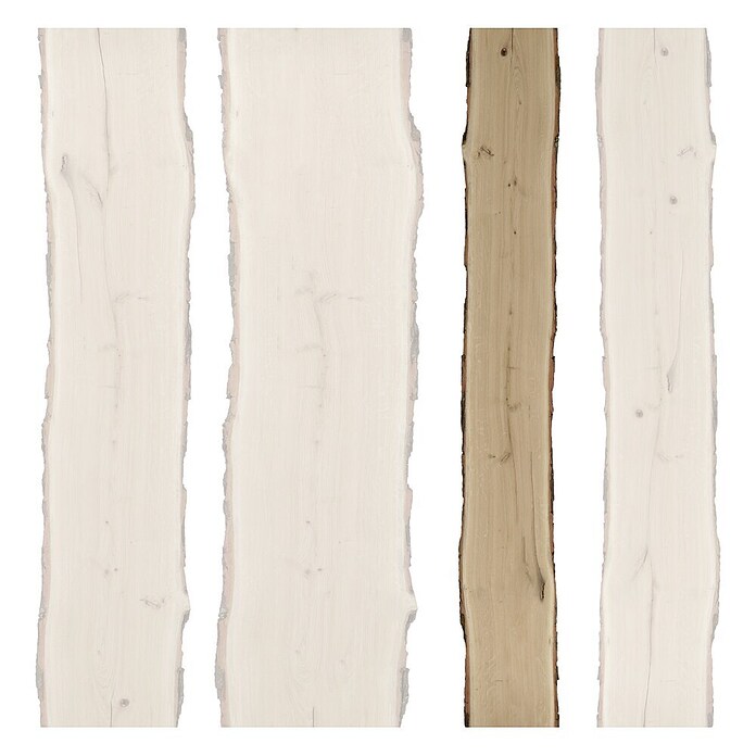 Schaaldelen (Eiken, Beschikbare breedte: 20 - 25 cm, 200 x 2,6 cm)