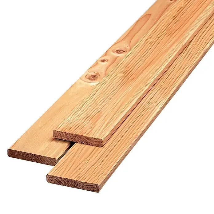 Glattkantbrett - 200 x 9,5 x 1,9 cm, Douglasie - Holzbretter, ideal für Bauprojekte und Heimwerker. Die Bretter sind unbehandelt und haben eine natürliche Holzmaserung.