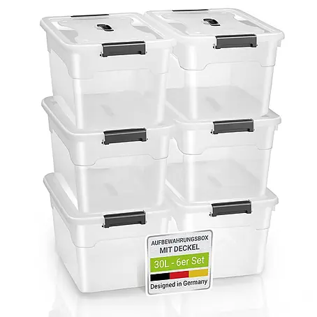 Juskys  Aufbewahrungsbox-Set Aufbewahrungsbox