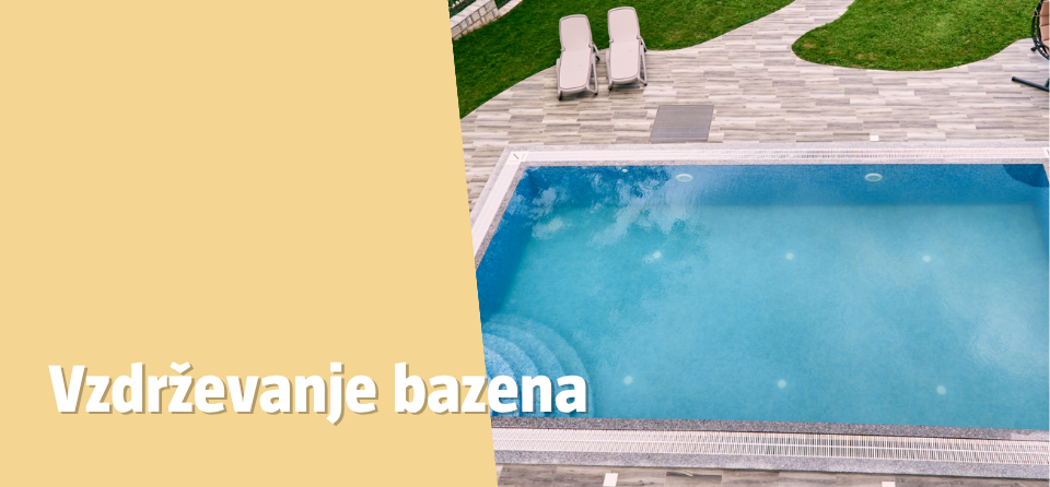 Čist bazen na domačem dvorišču.