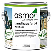 Osmo High Solid Landhausfarbe (Weiß, 2,5 l, Seidenmatt, Naturölbasis)