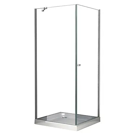 Glasdeals  Eckdusche DETO-FIX 80 x 80 x 190 cm