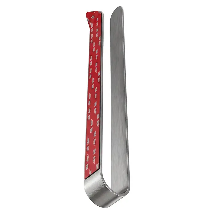 Camargue Antwerpen Handtuchhalter - Edelstahl, Matt, B x L: 40 x 4,6 cm - Gebürsteter Metallhaken mit 3M VHB Kleberückseite.