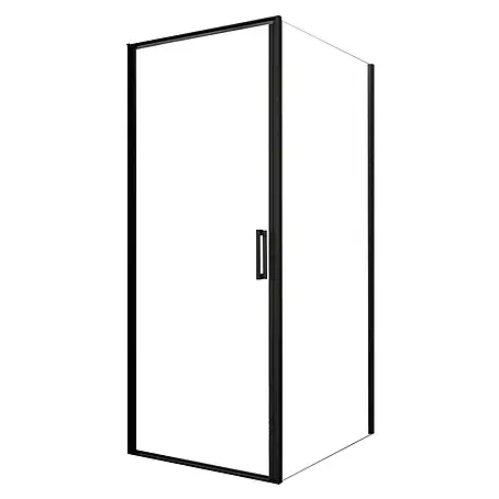 Glasdeals  Eckdusche CASSETTA (schwarz) 80 x 80 x 195 cm