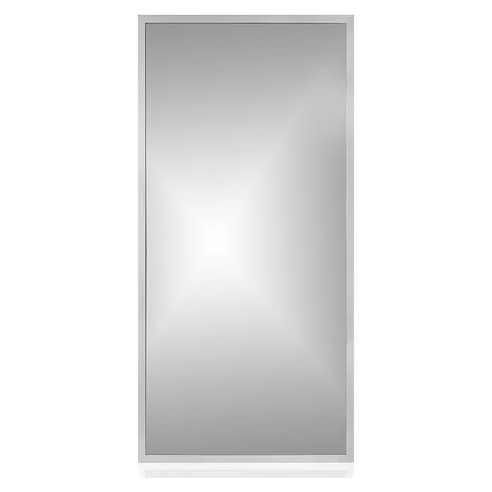 Cordia Rahmenspiegel - 120 x 65 cm, Silber, Aluminium - Rechteckiger Spiegel mit schlankem silbernem Metallrahmen, bietet eine klare reflektierende Oberfläche.