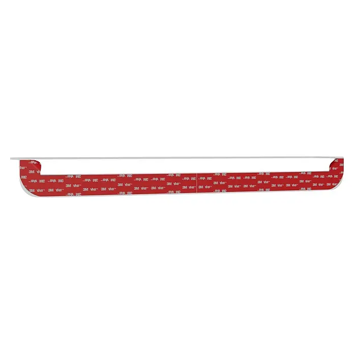 Camargue Antwerpen Badetuchhalter - Breite: 58 cm, Weiß, Matt - Rotes U-förmiges 3M VHB Klebeband zur starken Befestigung.