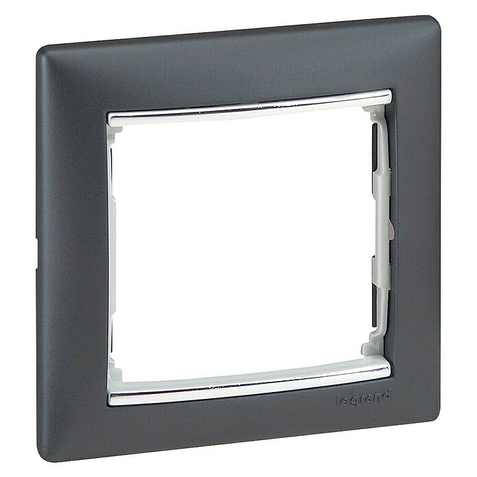 Legrand Abdeckrahmen Valena (Schwarz, 1-fach, Kunststoff, Unterputz)