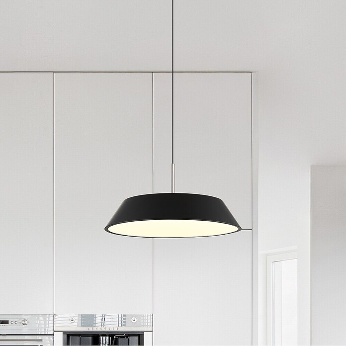 Globo LED viseća svjetiljka Silena  (24 W, Ø x V: 400 cm x 1.800 mm, Crna, Topla bijela) | BAUHAUS