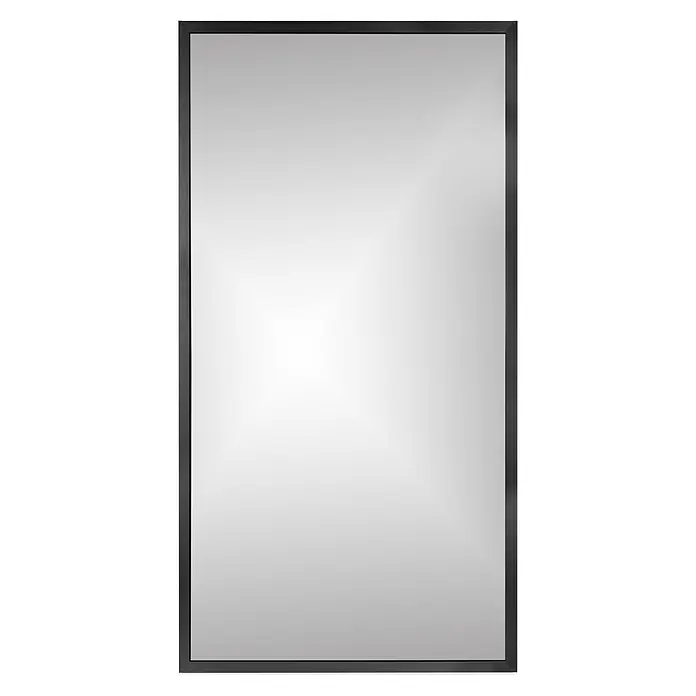 Cordia Rahmenspiegel - 120 x 65 cm, Schwarz, Aluminium - Rechteckiger Spiegel mit elegantem schwarzem Rahmen.