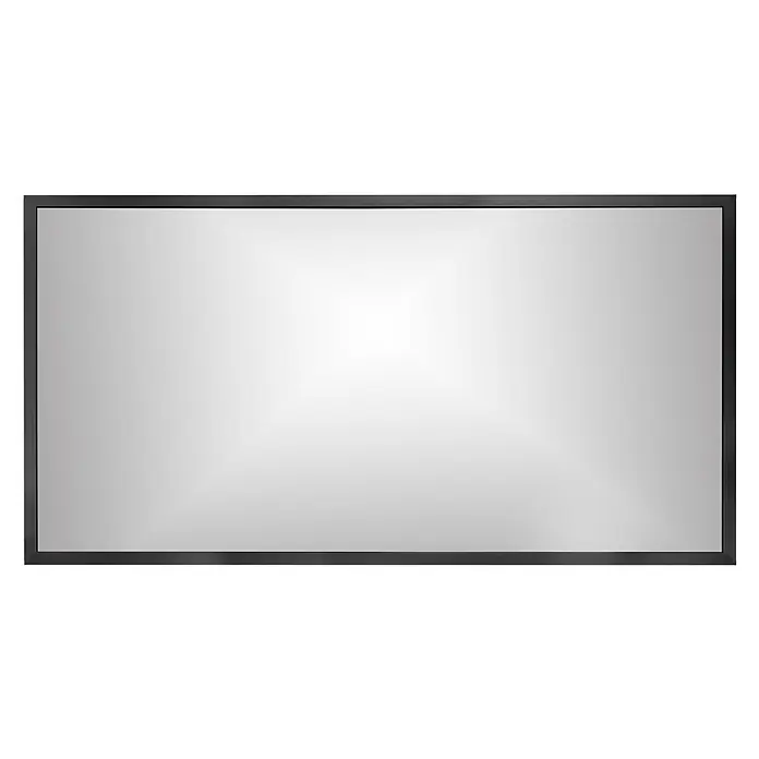 Cordia Rahmenspiegel - 120 x 65 cm, Schwarz, Aluminium - Rechteckiger Spiegel mit elegantem schwarzem Rahmen.