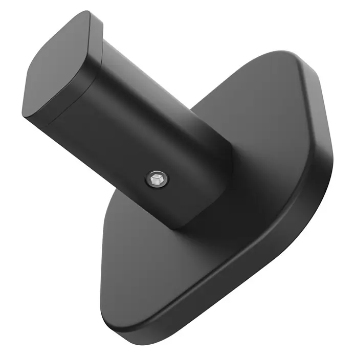 Venus Handtuchhaken Prag - Schwarz, Matt - Mattschwarzer Wandhaken mit Sechskantschraube.