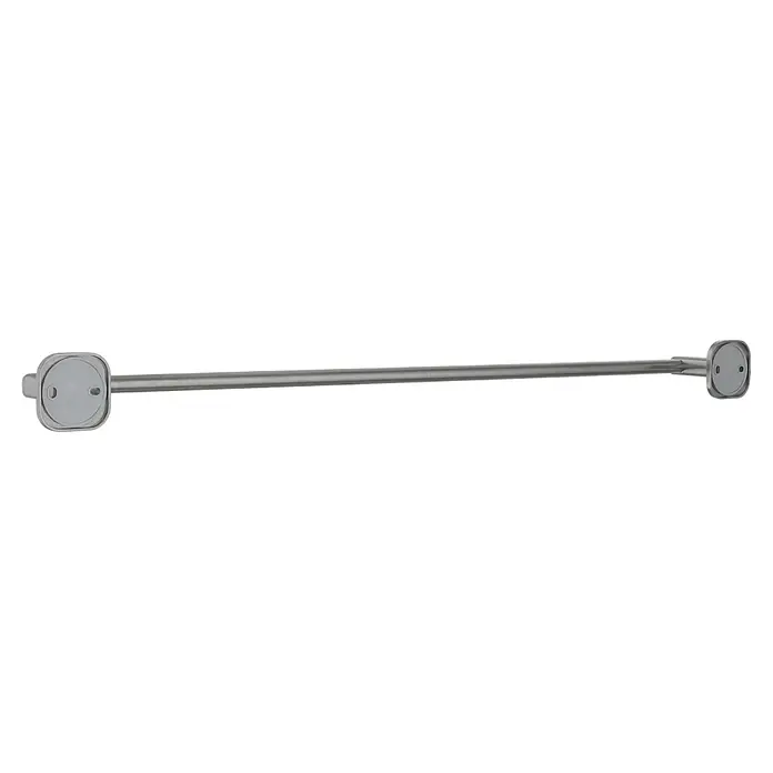 Venus Badetuchhalter - Breite: 66,6 cm, Edelstahl, Matt - Gebürstete Metallhandtuchstange mit abgerundeten Montageplatten.
