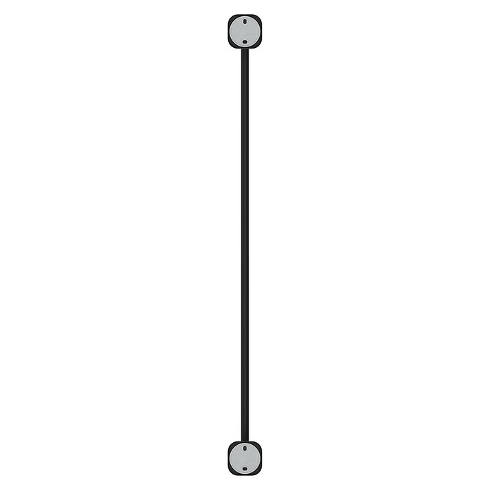 Venus Badetuchhalter (Breite: 66,6 cm, Schwarz, Matt) | BAUHAUS