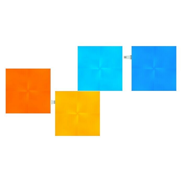 Nanoleaf LED-Panel Canvas Erweiterung (4 x 1 W, Weiß, L x B x H: 10,5 x 10,5 x 1 cm)