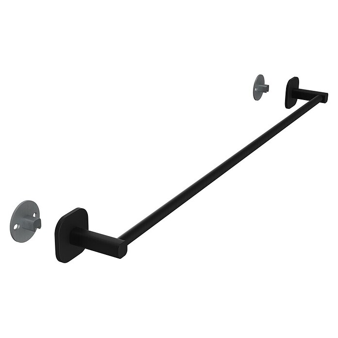 Venus Badetuchhalter (Breite: 66,6 cm, Schwarz, Matt) | BAUHAUS