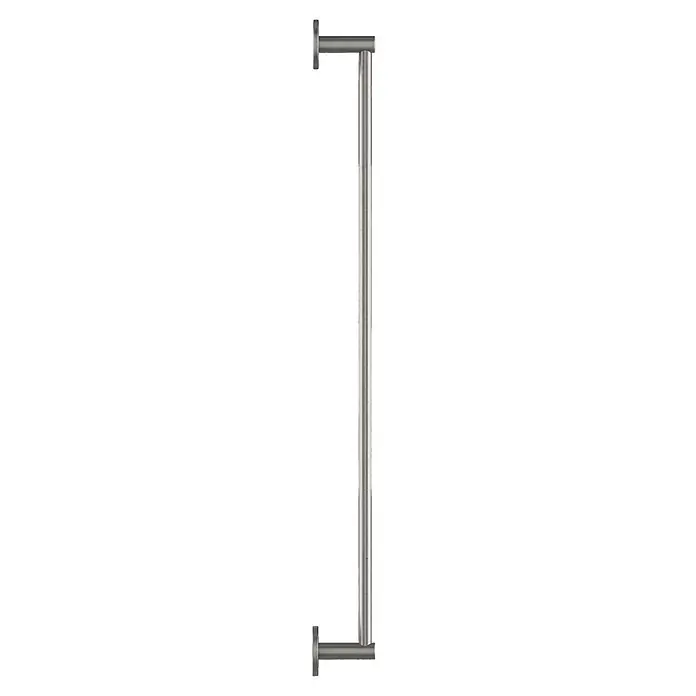 Venus Badetuchhalter - Breite: 66,6 cm, Edelstahl, Matt - Handtuchhalter aus gebürstetem Metall mit vertikaler Mittelstütze.