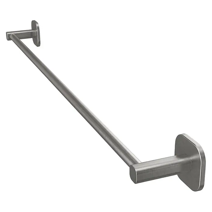 Venus Badetuchhalter - Breite: 66,6 cm, Edelstahl, Matt - Handtuchstange aus gebürstetem Metall.