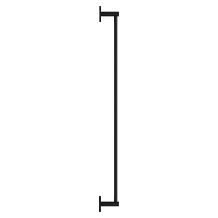 Venus Badetuchhalter - Breite: 66,6 cm, Schwarz, Matt - Schwarze Halterung mit vertikalem Stab und zwei horizontalen Armen.