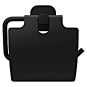 Venus Toilettenpapierhalter Prag (Schwarz, Matt, Mit Deckel) | BAUHAUS