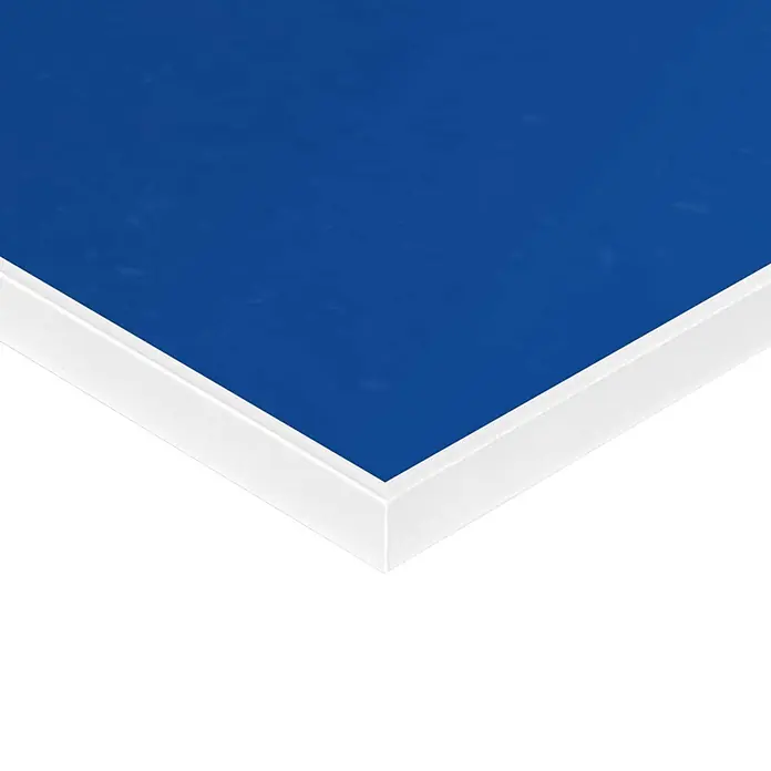 Reinders Bild Slim Frame White - Window Reading, B x H: 30 x 40 cm - Blaue Platte mit weißer Kante.