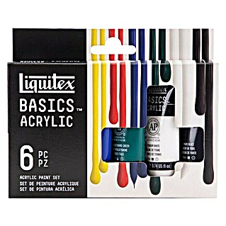 Liquitex Basics Set akrilnih boja (Razvrstano po boji, 6 Kom. x 22 ml, Tuba)