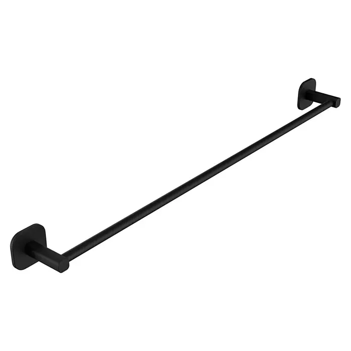 Venus Badetuchhalter - Breite: 66,6 cm, Schwarz, Matt - Schwarzer Metall-Handtuchhalter zur Wandmontage.