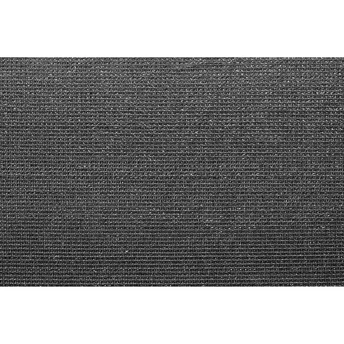 Sichtschutz - 500 x 100 cm, Kunststoff, Anthrazit - Nahaufnahme eines schwarzen Schattierungsnetzes. Das Netz schützt vor Sonne und sorgt für Privatsphäre im Außenbereich.