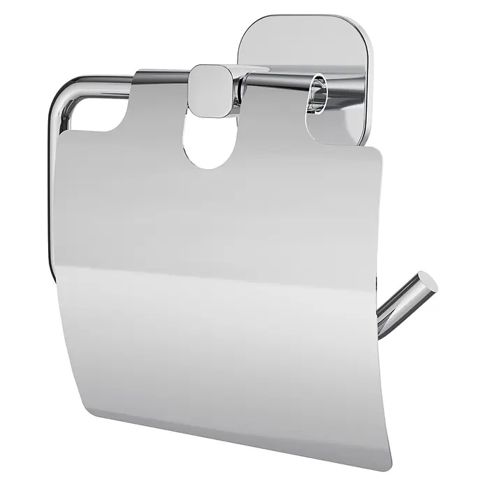 Venus Toilettenpapierhalter Prag - Chrom, Glänzend, Mit Deckel - Glänzender Toilettenpapierhalter aus Chrom mit Schutzabdeckung.