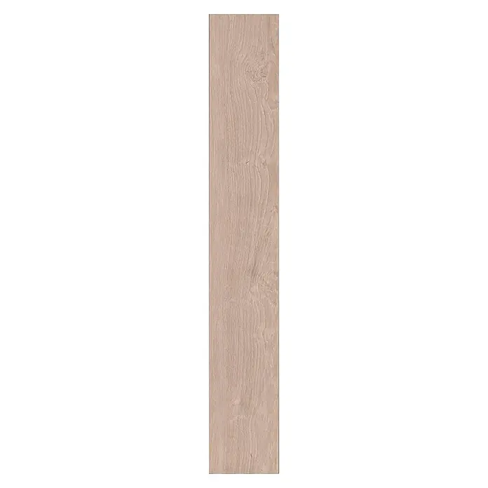 Krono Original Laminat Clever Long Silent Eco - Aged Montanara Oak, Landhausdiele, 2.003 x 245 x 7 mm - Hellbraunes Holzbrett mit natürlicher Holzmaserung.