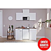 Respekta Cocina (Ancho: 150 cm, Con placa vitrocerámica, Blanco)