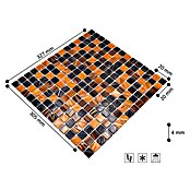 Mosaikfliese Goldstar GM GS 505254 (32,7 x 30,5 cm, Braun, Glänzend)