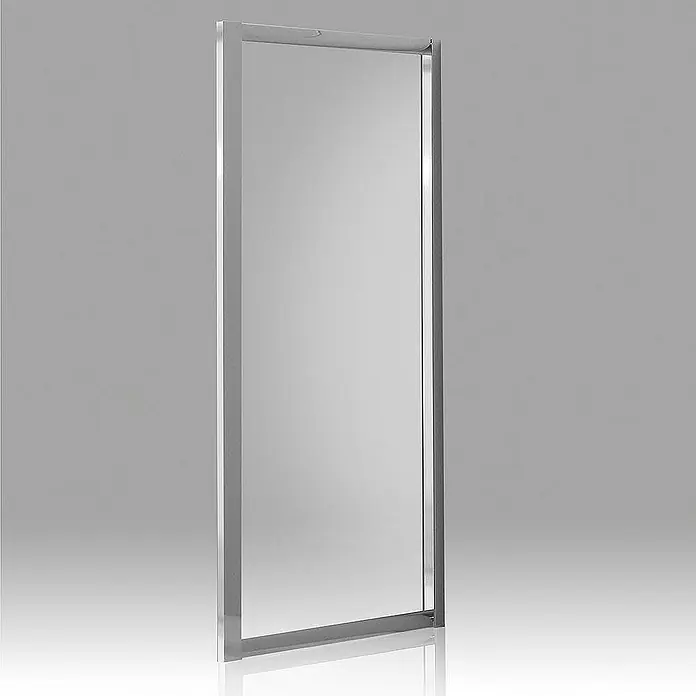 Kiamami Valentina Nischendusche - Transparent, 6 mm - Elegante, transparente Duschwand aus Glas mit Chromrahmen.