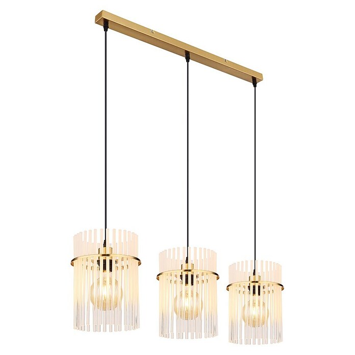 Globo Pendelleuchte Gorley (L x B x H: 800 x 200 x 1 400 mm, Gold) | BAUHAUS