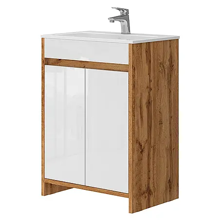 Vicco  Badmöbel-Set Lemgo Goldkraft Eiche 2 Teile