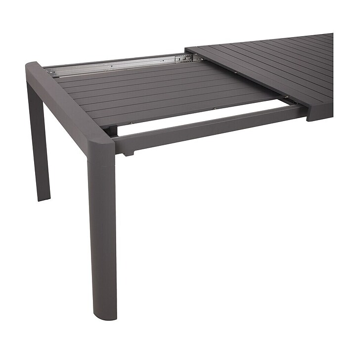Garden Pleasure Gartentisch Amira (L x B x H: 195 x 100 x 75 cm, Aluminium, Rechteckig, Anthrazit, Ausziehbar) | BAUHAUS