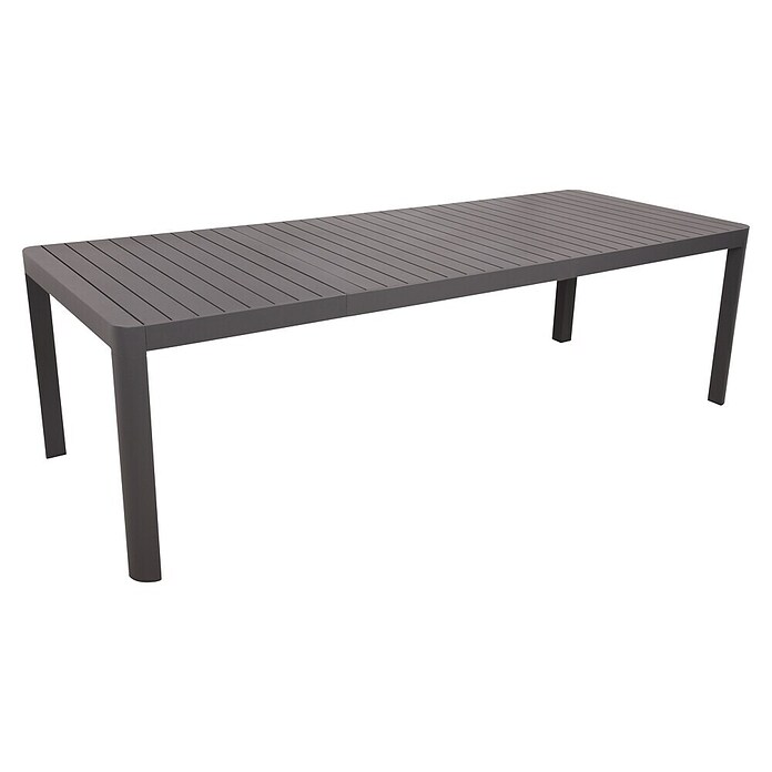Garden Pleasure Gartentisch Amira (L x B x H: 195 x 100 x 75 cm, Aluminium, Rechteckig, Anthrazit, Ausziehbar) | BAUHAUS