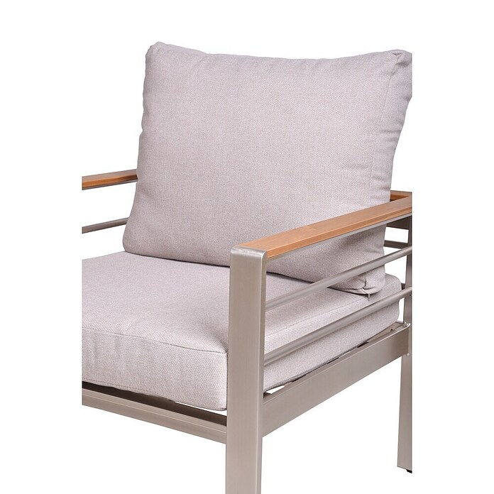 Garden Pleasure Loungemöbel-Set Florence (4 -tlg., Aluminium, Polywood, Champagner) | BAUHAUS