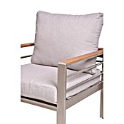 Garden Pleasure Loungemöbel-Set Florence (4 -tlg., Aluminium, Polywood, Champagner) | BAUHAUS