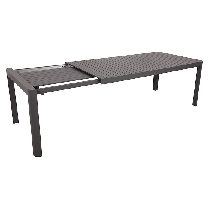 Garden Pleasure Gartentisch Amira (L x B x H: 195 x 100 x 75 cm, Aluminium, Rechteckig, Anthrazit, Ausziehbar) | BAUHAUS