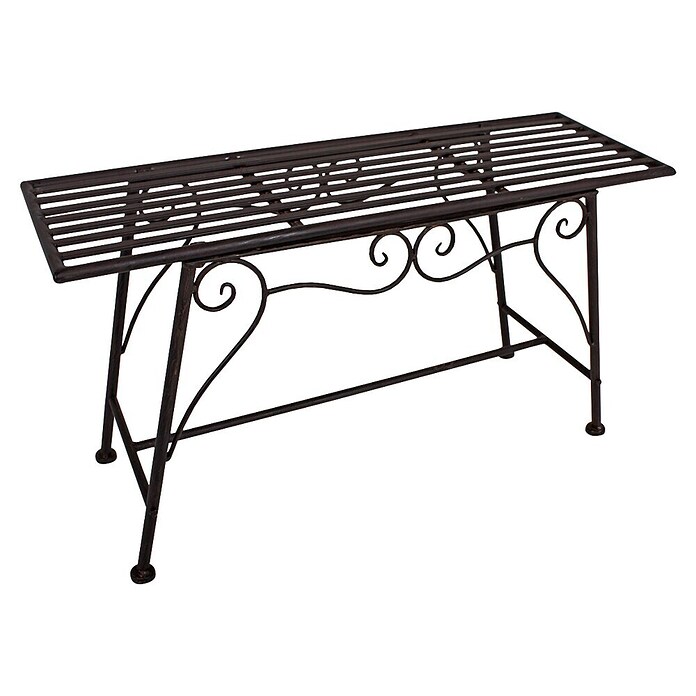 Garden Pleasure Gartenbank Lorin (B x T x H: 83 x 27 x 45 cm, Stahl, Schwarz) | BAUHAUS